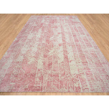 Load image into Gallery viewer, 11&#39;10&quot;x17&#39;10&quot; Rose Pink, All Over Design Wool And Art Silk, Jacquard Hand Loomed, Oversized Oriental Rug FWR389016