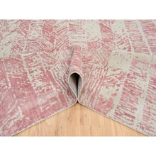 Load image into Gallery viewer, 11&#39;10&quot;x17&#39;10&quot; Rose Pink, All Over Design Wool And Art Silk, Jacquard Hand Loomed, Oversized Oriental Rug FWR389016