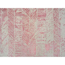 Load image into Gallery viewer, 11&#39;10&quot;x17&#39;10&quot; Rose Pink, All Over Design Wool And Art Silk, Jacquard Hand Loomed, Oversized Oriental Rug FWR389016