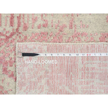 Load image into Gallery viewer, 11&#39;10&quot;x17&#39;10&quot; Rose Pink, All Over Design Wool And Art Silk, Jacquard Hand Loomed, Oversized Oriental Rug FWR389016