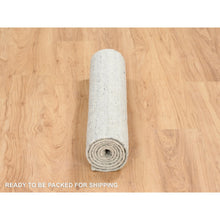 Load image into Gallery viewer, 2&#39;6&quot;x6&#39; Beige, Variegated Textured Modern Design, Extra Soft Wool Hand Loomed, Runner Oriental Rug FWR389034