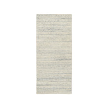 Load image into Gallery viewer, 2&#39;6&quot;x6&#39; Beige, Hand Loomed Variegated Textured Modern Design, Organic Wool, Runner Oriental Rug FWR389040