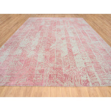 Load image into Gallery viewer, 11&#39;10&quot;x15&#39;1&quot; Rose Pink, Jacquard Hand Loomed, All Over Design Wool And Art Silk, Oversized Oriental Rug FWR389046