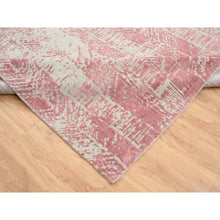 Load image into Gallery viewer, 11&#39;10&quot;x15&#39;1&quot; Rose Pink, Jacquard Hand Loomed, All Over Design Wool And Art Silk, Oversized Oriental Rug FWR389046