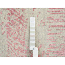 Load image into Gallery viewer, 11&#39;10&quot;x15&#39;1&quot; Rose Pink, Jacquard Hand Loomed, All Over Design Wool and Art Silk, Oversized Oriental Rug FWR389046