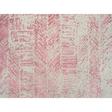 Load image into Gallery viewer, 11&#39;10&quot;x15&#39;1&quot; Rose Pink, Jacquard Hand Loomed, All Over Design Wool and Art Silk, Oversized Oriental Rug FWR389046