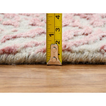 Load image into Gallery viewer, 11&#39;10&quot;x15&#39;1&quot; Rose Pink, Jacquard Hand Loomed, All Over Design Wool and Art Silk, Oversized Oriental Rug FWR389046