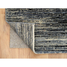 Load image into Gallery viewer, 8&#39;4&quot;x9&#39;10&quot; Colorful, Modern Stripe Design, Natural Dyes Thick and Plush, Ghazni Wool Hand Knotted, Oriental Rug FWR389196
