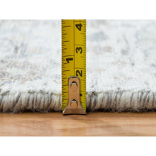 Load image into Gallery viewer, 2&#39;6&quot;x18&#39;2&quot; Ivory, Tabriz Vase With Pomegranate Design, Silk With Textured Wool Hand Knotted, XL Runner Oriental Rug FWR389340
