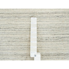 Load image into Gallery viewer, 6&#39;1&quot;x9&#39; Ivory And Cream, Modern Design Thick And Plush, Plain Hand Loomed Undyed Natural Wool, Oriental Rug FWR390048