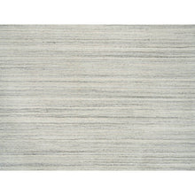 Load image into Gallery viewer, 6&#39;2&quot;x6&#39;2&quot; Ivory And Cream, Undyed Natural Wool Modern Design, Thick And Plush Plain Hand Loomed, Square Oriental Rug FWR390060