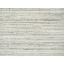 Load image into Gallery viewer, 6&#39;1&quot;x6&#39;1&quot; Ivory And Cream, Thick And Plush Plain Hand Loomed, Undyed Natural Wool Modern Design, Round Oriental Rug FWR390078