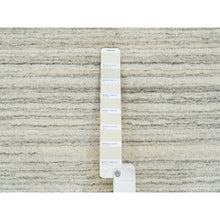 Load image into Gallery viewer, 6&#39;1&quot;x6&#39;1&quot; Ivory And Cream, Thick And Plush Plain Hand Loomed, Undyed Natural Wool Modern Design, Round Oriental Rug FWR390084