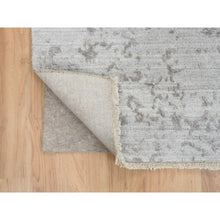 Load image into Gallery viewer, 10&#39;x10&#39; Gray, Broken Persian Design, Hand Knotted Wool And Pure Silk, Square Oriental Rug FWR390096
