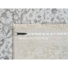 Load image into Gallery viewer, 10&#39;x10&#39; Gray, Broken Persian Design, Hand Knotted Wool And Pure Silk, Square Oriental Rug FWR390096
