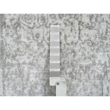 Load image into Gallery viewer, 2&#39;7&quot;x17&#39;7&quot; Gray, Hand Knotted Wool And Pure Silk, Broken Persian Design, Xl Runner Oriental Rug FWR390132