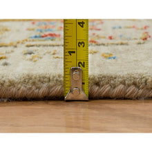 Load image into Gallery viewer, 8&#39;2&quot;x10&#39;2&quot; Beige, The Sunset Rosettes, Hand Knotted Wool And Pure Silk, Oriental Rug FWR390174