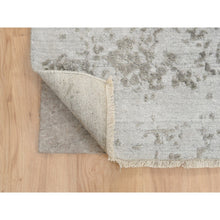 Load image into Gallery viewer, 11&#39;9&quot;x15&#39; Gray, Broken Persian Design, Hand Knotted Wool And Pure Silk, Oversized Oriental Rug FWR390234