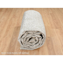 Load image into Gallery viewer, 11&#39;9&quot;x15&#39; Gray, Broken Persian Design, Hand Knotted Wool And Pure Silk, Oversized Oriental Rug FWR390234