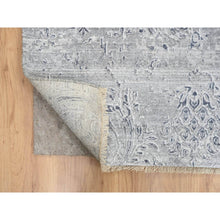 Load image into Gallery viewer, 11&#39;9&quot;x15&#39; Ivory, Hand Knotted Damask Design, Tone On Tone Wool And Plant Based Silk, Oversized Oriental Rug FWR390252
