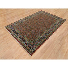 Load image into Gallery viewer, 6&#39;1&quot;x9&#39; Red Herati All Over Fish Design Thick And Plush Wool 175 Kpsi Hand Knotted Oriental Rug FWR390648