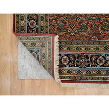 Load image into Gallery viewer, 6&#39;1&quot;x9&#39; Red Herati All Over Fish Design Thick And Plush Wool 175 Kpsi Hand Knotted Oriental Rug FWR390648