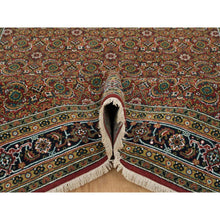 Load image into Gallery viewer, 6&#39;1&quot;x9&#39; Red Herati All Over Fish Design Thick And Plush Wool 175 Kpsi Hand Knotted Oriental Rug FWR390648