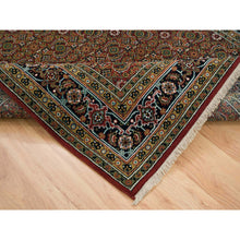 Load image into Gallery viewer, 6&#39;1&quot;x9&#39; Red Herati All Over Fish Design Thick And Plush Wool 175 Kpsi Hand Knotted Oriental Rug FWR390648