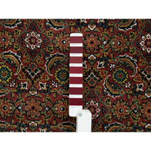 Load image into Gallery viewer, 6&#39;1&quot;x9&#39; Red Herati All Over Fish Design Thick And Plush Wool 175 Kpsi Hand Knotted Oriental Rug FWR390648