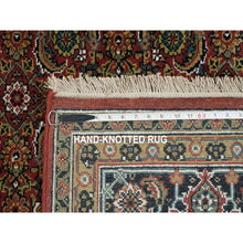 Load image into Gallery viewer, 6&#39;1&quot;x9&#39; Red Herati All Over Fish Design Thick And Plush Wool 175 Kpsi Hand Knotted Oriental Rug FWR390648