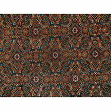 Load image into Gallery viewer, 6&#39;x9&#39;5&quot; Red, Herati All Over Fish Design Hand Knotted, 250 Kpsi Wool, Dense Weave, Oriental Rug FWR390654