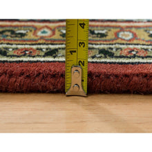 Load image into Gallery viewer, 6&#39;x9&#39;5&quot; Red, Herati All Over Fish Design Hand Knotted, 250 Kpsi Wool, Dense Weave, Oriental Rug FWR390654