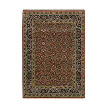 Load image into Gallery viewer, 4&#39;2&quot;x6&#39; Red Herati All Over Fish Design Thick and Plush, 175 KSPI Hand Knotted Wool Oriental Rug FWR390714