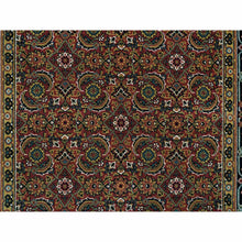 Load image into Gallery viewer, 4&#39;2&quot;x6&#39; Red Herati All Over Fish Design Thick and Plush, 175 KSPI Hand Knotted Wool Oriental Rug FWR390714