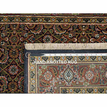 Load image into Gallery viewer, 4&#39;x6&#39;5&quot; Jade Black, Herati With All Over Design, Wool Hand Knotted 250 Kpsi Dense Weave, Oriental Rug FWR390720
