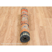 Load image into Gallery viewer, 4&#39;3&quot;x6&#39;1&quot; Rust Red &amp; Black, Ancient Ottoman Erased Design, Ghazni Wool Hand Knotted, Oriental Rug FWR390870