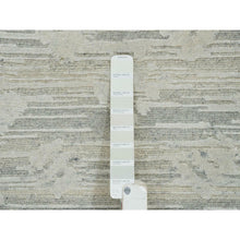 Load image into Gallery viewer, 2&#39;6&quot;x18&#39;2&quot; Ivory, Modern Design, Hand Knotted, Hand Spun Undyed Natural Wool, Xl Runner Oriental Rug FWR390948