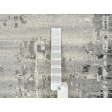 Load image into Gallery viewer, 14&#39;x20&#39; Light Gray, Hand Knotted, Modern Design, Hand Spun Undyed Natural Wool, Oversized Oriental Rug FWR390984