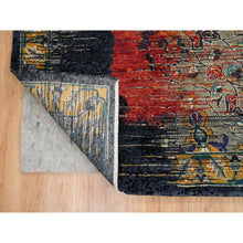 Load image into Gallery viewer, 12&#39;x15&#39;1&quot; Rust Red &amp; Black, Ghazni Wool Hand Knotted, Ancient Ottoman Erased Design, Oversized Oriental Rug FWR391056