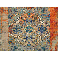 Load image into Gallery viewer, 12&#39;x15&#39;1&quot; Rust Red &amp; Black, Ghazni Wool Hand Knotted, Ancient Ottoman Erased Design, Oversized Oriental Rug FWR391056