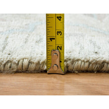 Load image into Gallery viewer, 12&#39;1&quot;x18&#39; Ivory, Sickle Leaf Design Soft Pile, Silk With Textured Wool Hand Knotted, Oversized Oriental Rug FWR391068