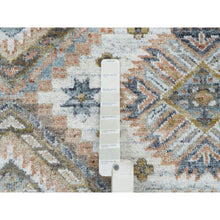 Load image into Gallery viewer, 7&#39;10&quot;x10&#39; Ivory, Plush And Lush Pile Pure Wool, Hand Knotted Karajeh Heritage Design, Oriental Rug FWR391110