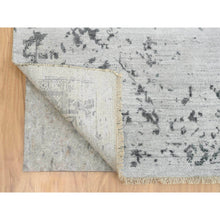 Load image into Gallery viewer, 9&#39;10&quot;x14&#39; Gray, Hand Knotted Broken Persian Design, Wool And Pure Silk, Oriental Rug FWR391236