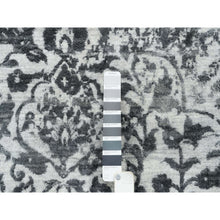 Load image into Gallery viewer, 9&#39;10&quot;x14&#39; Gray, Hand Knotted Broken Persian Design, Wool And Pure Silk, Oriental Rug FWR391236