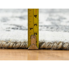 Load image into Gallery viewer, 9&#39;10&quot;x14&#39; Gray, Hand Knotted Broken Persian Design, Wool And Pure Silk, Oriental Rug FWR391236