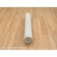 Load image into Gallery viewer, 5&#39;1&quot;x7&#39; Gray, Broken Persian Design, Wool And Pure Silk Hand Knotted, Oriental Rug FWR391254