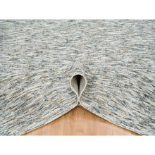 Load image into Gallery viewer, 8&#39;3&quot;x10&#39; Earth Tone Colors, Pure Wool, Hand Loomed, Modern Striae Design, Soft To The Touch Oriental Rug FWR391398