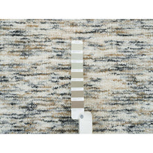 Load image into Gallery viewer, 8&#39;2&quot;x10&#39; Earth Tone Colors, Modern Striae Design, Soft To The Touch, Pure Wool, Hand Loomed, Oriental Rug FWR391404