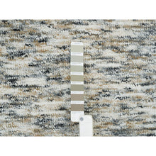 Load image into Gallery viewer, 12&#39;2&quot;x15&#39; Earth Tone Colors, Modern Striae Design, Soft to the Touch, Pure Wool, Hand Loomed, Oversized Oriental Rug FWR391416