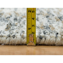 Load image into Gallery viewer, 12&#39;2&quot;x15&#39; Earth Tone Colors, Modern Striae Design, Soft to the Touch, Pure Wool, Hand Loomed, Oversized Oriental Rug FWR391416